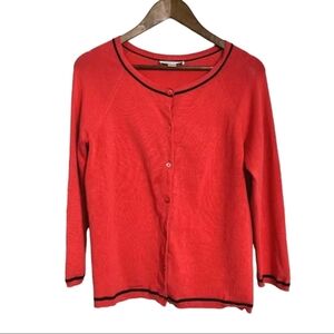 Pendleton Silk Blended Button Up Red Over-Shirt Size Medium Lightweight Womens